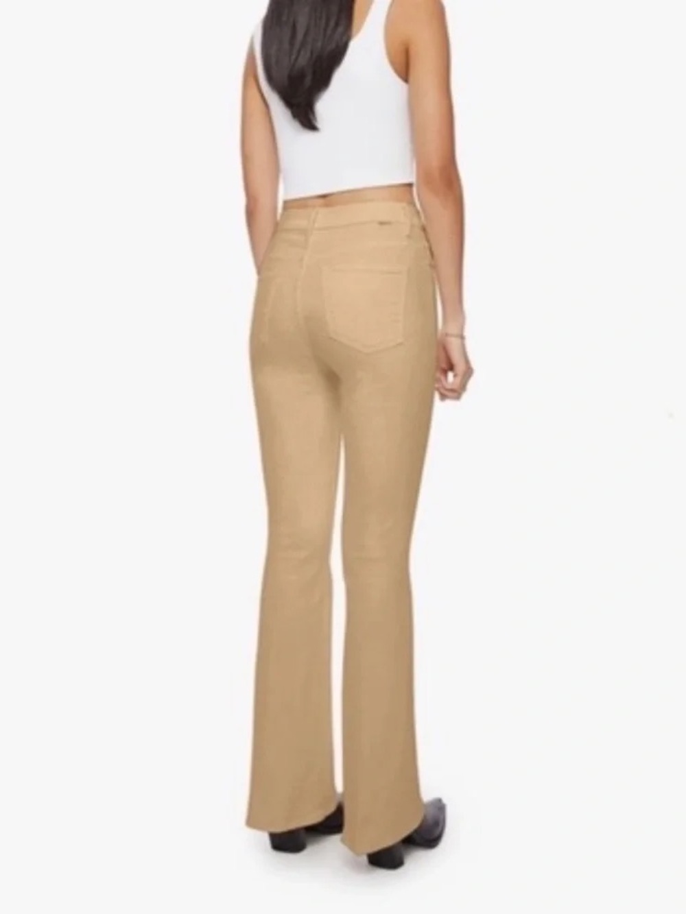 MOTHER High Waisted Weekender Skimp in Second Chance (Sand), Size 26 - Picture 3 of 13
